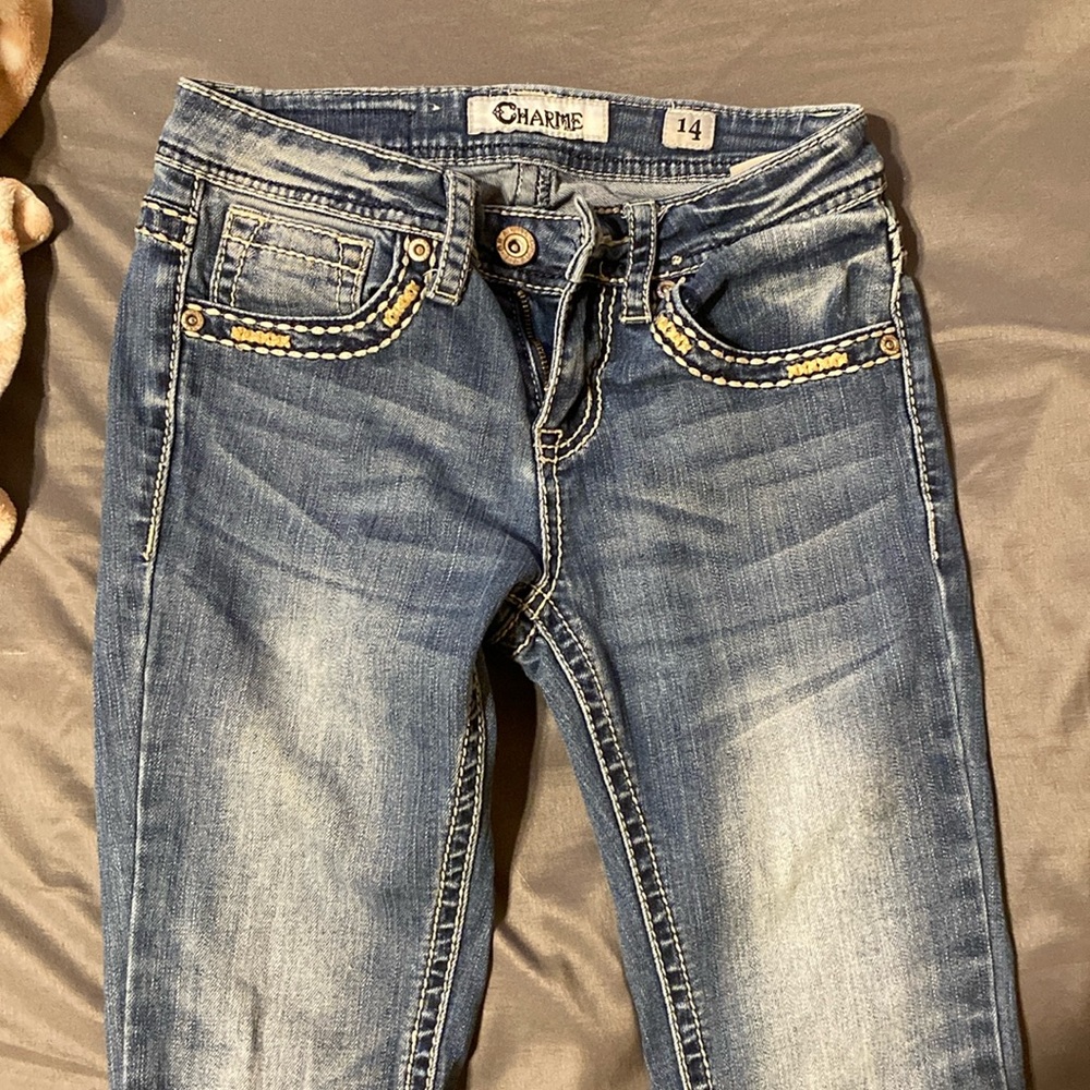 Charme boot cut jeans in size 14 girls